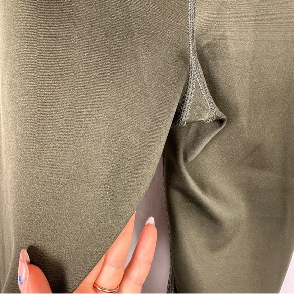 Nike Zonal Strength 3/4 Compression Training Tights Olive Green M Running Gym - Picture 14 of 15